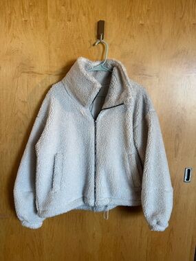 Lululemon Ivory Sherpa Zip Jacket